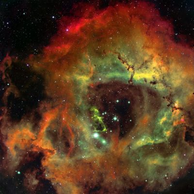 NGC 2237 - The "Rosette Nebula", and Globular Star Cluster NGC 2244
"...Quamquam longissimus, dies cito conditur..."

(Plinio)

"...Anche il giorno (sofferenza, patimento) più lungo deve avere una fine..."
Parole chiave: From Earth Images