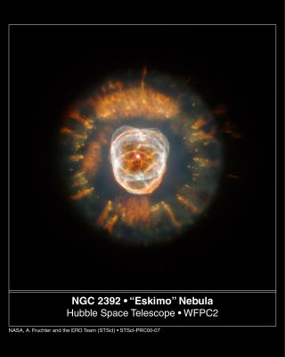 NGC 2392 - The "Eskimo Nebula" (HST)
"...Tempora sic fugiunt pariter, pariterque sequuntur et nova sunt semper..."

(Ovidio)

"...Così, in un omogeneo e coerente fluire, si fuggono i giorni e, in egual modo, altri ne giungono: e, tutti, sono (pur) sempre (giorni) nuovi..."
Parole chiave: Hubble Images