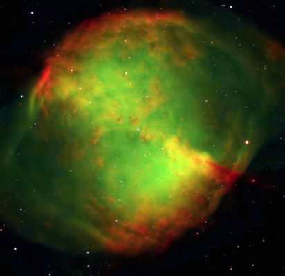 M 27 - The "Dumbbell Nebula" in Green/Red Filters
"...Natura semina nobis scientiae dedit, scientiam non dedit..."

(Seneca)

"...La Natura ci dona il seme della Conoscenza, ma non la Conoscenza in sè..."
Parole chiave: From Earth Images