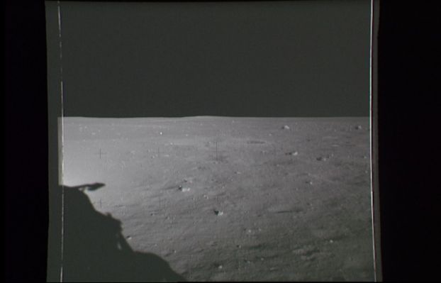 AS 11-39-5766 - Moonscape
Questa fotografia ritrae, così come la precedente, la zona del "primo contatto" anomalo: parliamo della piccola fiammella "sopra o dentro" ad un cratere che poi, repentinamente, si è sollevata e se ne è andata via. Adesso il panorama è "convenzionale": crateri e nessuna luce di sorta. Nulla. Solo la "Splendida Desolazione" di cui Armstrong (e forse anche Aldrin) ha parlato più di una volta.
Parole chiave: Postcards from the Moon
