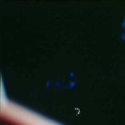 AS 14-74-10221 - Undocking and blue reflections (10)
Questo è il frame, forse, più intrigante: il riflesso, d'incanto, sembra ricomporsi a formare la sagoma di un velivolo (!) di chiarissima ed indiscutibile forma triangolare dotato di tre luci di posizione: una per ciascun angolo. Non è inopportuno segnalare, anche se questo dato non appartiene alla Storia di Apollo 14, ma ad altre vicende, che oggetti molto simili a quello che sembra "apparire" nel finestrino della Navicella madre sono stati avvistati sulla Terra un pò ovunque, ma particolarmente...
Parole chiave: Controversial
