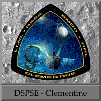 000 - Clementine
Description
Clementine was a joint project between the Ballistic Missile Defense Organization (BMDO, nee the Strategic Defense Initiative Organization, or SDIO) and NASA. The objective of the mission was to test sensors and spacecraft components under extended exposure to the space environment and to make scientific observations of the Moon and the near-Earth asteroid 1620 Geographos. The Geographos observations were not made due to a malfunction in the spacecraft. The lunar observations made included imaging at various wavelengths in the visible as well as in ultraviolet and infrared, laser ranging altimetry, gravimetry, and charged particle measurements. These observations were for the purposes of obtaining multi-spectral imaging the entire lunar surface, assessing the surface mineralogy of the Moon and obtaining altimetry from 60N to 60S latitude and gravity data for the near side. There were also plans to image and determine the size, shape, rotational characteristics, surface properties, and cratering statistics of Geographos. Clementine carried 7 distinct experiments on-board: a UV/Visible Camera, a Near Infrared Camera, a Long Wavelength Infrared Camera, a High Resolution Camera, two Star Tracker Cameras, a Laser Altimeter, and a Charged Particle Telescope. The S-band transmitter was used for communications, tracking, and the gravimetry experiment. 

Spacecraft and Subsystems 

The spacecraft was an octagonal prism 1.88 meters high and 1.14 m across with two solar panels protruding on opposite sides parallel to the axis of the prism. A high-gain fixed dish antenna was at one end of the prism, and the 489 N thruster at the other end. The sensor openings were all located together on one of the eight panels, 90 degrees from the solar panels, and protected in flight by a single sensor cover. The spacecraft propulsion system consisted of a nonpropellant hydrazine system for attitude control and a bipropellant nitrogen tetraoxide and monomethyl hydrazine system for the maneuvers in space. The bipropellant system had a total capability of about 1900 m/s with about 550 m/s required for lunar insertion and 540 m/s for lunar departure. Attitude control was achieved with 12 small attitude control jets, two star tracker cameras, and two inertial measurement units. The spacecraft was three-axis stabilized in lunar orbit via reaction wheels with a precision of 0.05 Deg. in control and 0.03 Deg. in knowledge. Power was provided by gimbaled, single axis, GaAs/Ge solar panels which charged a 15 amp-hour, 47-w hr/Kg Nihau (Ni-H) common pressure vessel battery. Spacecraft data processing was performed using a MIL-STD-1750A computer (1.7 million instructions per second) for savemode, attitude control, and housekeeping operations, a RISC 32-bit processor (18 million ips) for image processing and autonomous operations, and an image compression system provided by the French Space Agency CNES. A data handling unit sequenced the cameras, operated the image compression system, and directed the data flow. Data was stored in a 2 Gbit dynamic solid state data recorder. 

Mission Profile 

The mission had two phases. After two Earth flybys, lunar insertion was achieved approximately one month after launch. Lunar mapping took place over approximately two months, in two parts. The first part consisted of a five hour elliptical polar orbit with a periapsis of about 400 Km at 30 degrees south latitude and an apoapsis of 8300 Km. Each orbit consisted of an 80 minute lunar mapping phase near periapsis and 139 minutes of downlink at apoapsis. After one month of mapping the orbit was rotated to a periapsis at 30 degrees north latitude, where it remained for one more month. This allowed global imaging and altimetry coverage from 60 degrees south to 60 degrees north, over a total of 300 orbits. After a lunar/Earth transfer and two more Earth flybys, the spacecraft was to head for Geographos, arriving three months later for a flyby, with a nominal approach closer than 100 Km. Unfortunately, on May 7, 1994, after the first Earth transfer orbit, a malfunction aboard the craft caused one of the attitude control thrusters to fire for 11 minutes, using up its fuel supply and causing Clementine to spin at 80 rpm. Under these conditions, the asteroid flyby could not yield useful results, so the spacecraft was put into a geocentric orbit passing through the Van Allen radiation belts to test the various components on board. The mission ended in June 1994 when the power level onboard dropped to a point where the telemetry from the spacecraft was no longer intelligible.

Parole chiave: The Official Clementine "Patch"