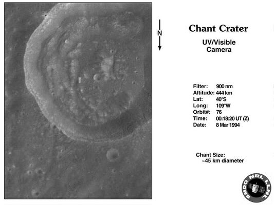170 - Chant Crater
nessun commento
Parole chiave: The Moon from orbit - Clementine (Chant)