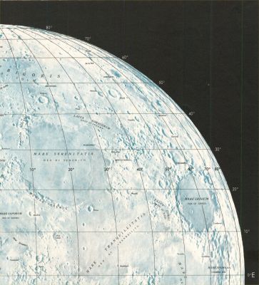 The Moon (Original USAF Map) - Lunar Earthside: North-Eastern Hemisphere
Parole chiave: Moon Maps