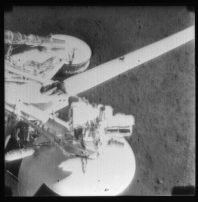 The Moon from Surveyor One
Launched: May, 30, 1966
Landed: June, 2, 1966, 06:17:36 UT

Latitude: 2,45Â° South;
Longitude: 316,79Â° East 
Crater "Flamsteed P"

Parole chiave: Lunar Surface