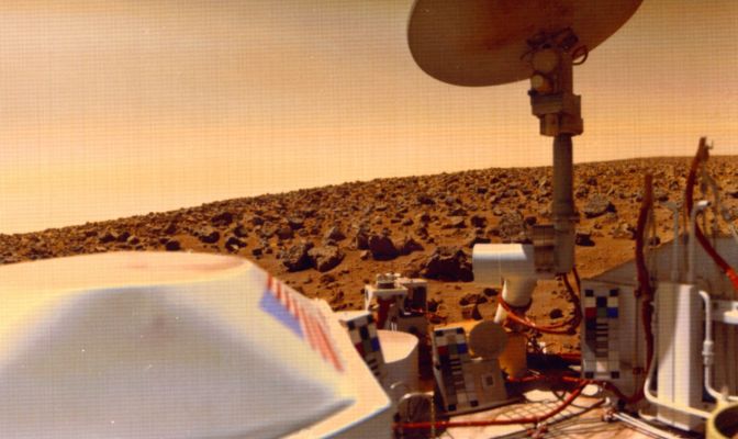 The "Rocky Horizon" of Utopia Planitia - Frame Viking Lander 2 n. 22a158 (Natural Colors - credits: NASA/JPL)
nessun commento
Parole chiave: Mars - Utopia Planitia