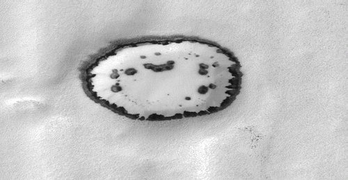Unnamed South Polar Crater (Original NASA/MGS/MSSS b/w Frame)
nessun commento
Parole chiave: Mars from orbit - Craters and Dunes
