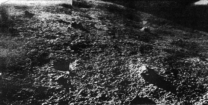 The surface of Oceanus Procellarum
The List: 
Luna 1: launched on January, 2, 1959 - Lunar Fly-By;
Luna 2: launched on September, 12, 1959 - Impacted Moon on Sept.  14, 1959 at ~07:30:00 UT (Lat. 29,10° N; Long. 0.00 - Palus Putredinis);
Luna 3: launched on October, 4, 1959 - Lunar Fly-by;
Luna 4: launched on April, 2, 1963 - Lunar Fly-By;
Luna 5: launched on May, 9, 1965 - Impacted Moon (Mare Nubium);
Luna 6: launched on June, 8, 1965 - Attempted Lander - Missed Moon;
Luna 7: launched on October, 4, 1965 - Lunar Impact - Oceanus Procellarum;
Luna 8: launched on December,3, 1965 - Lunar Impact - Oceanus Procellarum;
Luna 9: launched on January, 31, 1966 - Landed on the Moon on Feb., 3, 1966, at 18:44:52 UT (Lat. 7,08° N; Long. 295,63° E - Oceanus Procellarum);
Luna 10: launched on March, 31, 1966 - LO
Luna 11: launched on August, 24, 1966 - LO
Luna 12: launched on October, 22, 1966 - LO
Luna 13: launched on December, 21, 1966 - Landed on the Moon on Dec., 24, 1966 at 18:01:00 UT (Lat. 18,87° N; 297,95° E - Oceanus Procellarum).
Parole chiave: Moon Panorama