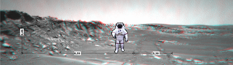 How tall is Erebus rim?
Una bellissima (e simpatica!) ricostruzione operata dal Dr Feltri per rispondere ad una domanda che ci è stata fatta da molti Lettori. 
La domanda è: quanto sono alte le pareti di Erebus Crater (il bordo, insomma, o "rim") in rapporto ad un essere umano di statura media (diciamo tra 1 metro e 75 ed 1 metro e 80)?

E la risposta...è nella ricostruzione!
Parole chiave: Virtual Mars