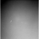 Cosmic Rays, little cloud or UFO? - Sol 641
Original caption:"Left PanCam Non-linearized Downsampled EDR acquired on Sol 641 of Spirit's mission to Gusev Crater at approximately 09:13:43 MLT; camera commanded to use Filter 4 (601 nnmts)". 

In questo frame, un nuovo esempio di importante Anomalia su cui la NASA non ha speso neanche una parola, neppure per inventarsi una qualche spiegazione scientifica e/o tecnologica per chiarire quello che vediamo (purtroppo non benissimo).
Alle 9:13 del mattino di Gusev il Sole non è alto sull'orizzonte, ma il cielo è già luminoso. Come la NASA stessa ha più volte evidenziato, la presenza di nubi su Gusev Crater costituisce fenomeno assolutamente raro, se non rarissimo. Ciò che vediamo, comunque, non sembra una nuvola. E non pare neppure lo "streak" tipico dei Raggi Cosmici. Ciò che vediamo "sembra" essere un oggetto luminoso ed in movimento rapido che attraversa il campo visivo della PanCam di Spirit proprio mentre essa scattava una delle 53 immagini del Cielo di Marte (tra le 08:55:45 e le 09:14:31 MLT).
Parole chiave: Martian Sky - Possible Anomaly