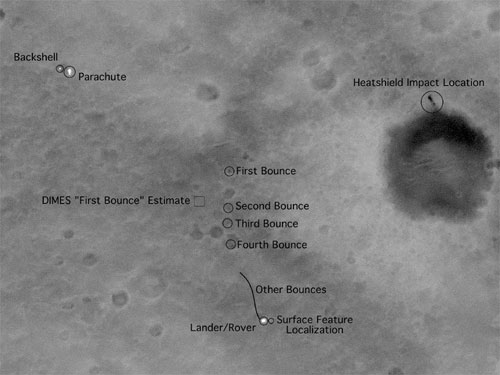 Mars Map 1 - Spirit/Bonneville Crater Area
E' tramite questa mappa che ci è stato possibile localizzare lo Scudo Termico della Sonda Spirit (precipitato sul bordo del Cratere Bonneville) e giungere alla conclusione (meramente preliminare, ma - allo stato - accettabile) che l'Anomalia da noi chiamata "Silver Sphere" deve essere qualcosa di diverso dai rottami spaziali che sembravano essere i maggiori indiziati. Che cosa? Solo la NASA potrebbe rispondere...Ma non risponde!
Parole chiave: Mars Maps