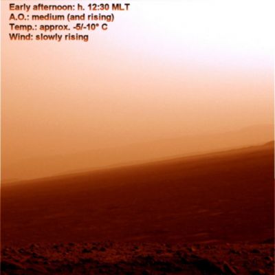 Martian Horizon, at different times of the day (6)
Allora, che ne dite? Vi piace il "crescendo solare" di Marte...according to Lunar Explorer Italia?...

Fateci sapere...
Parole chiave: Mars Horizon - natural colors