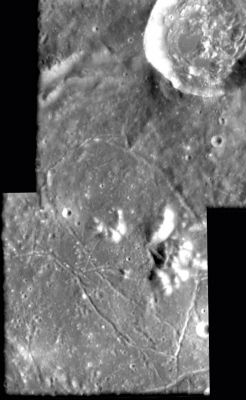Gassendi Crater
Caption ESA originale:"This mosaic of 2 images, taken by the advanced Moon Imaging Experiment (AMIE) on board ESA's SMART-1 spacecraft, shows the inside of crater Gassendi. AMIE obtained these images on 13 January 2006, 1' apart from each other, from a distance of about 1220 Km(top frame) and 1196 Km (bottom frame) from the surface, with a ground resolution of 110 and 108 mt per pixel, respectively. 
The area shown in the top image is centred at a Latitude of 16,2º South and Longitude 40,2º West, while the bottom images is centred at a Latitude of 17,9º South and Longitude 40,2º West.  
 
Gassendi is an impact feature located on the Near Side of the Moon, at the Northern Edge of Mare Humorum. The crater is actually much larger than the field of view visible in this image. The hills on the lower right of the mosaic are the central peak of the crater, with a height of roughly 1,2 Km. The crater almost fully visible on the top is called Gassendi A".
Parole chiave: The Moon from orbit - Craters - Gassendi