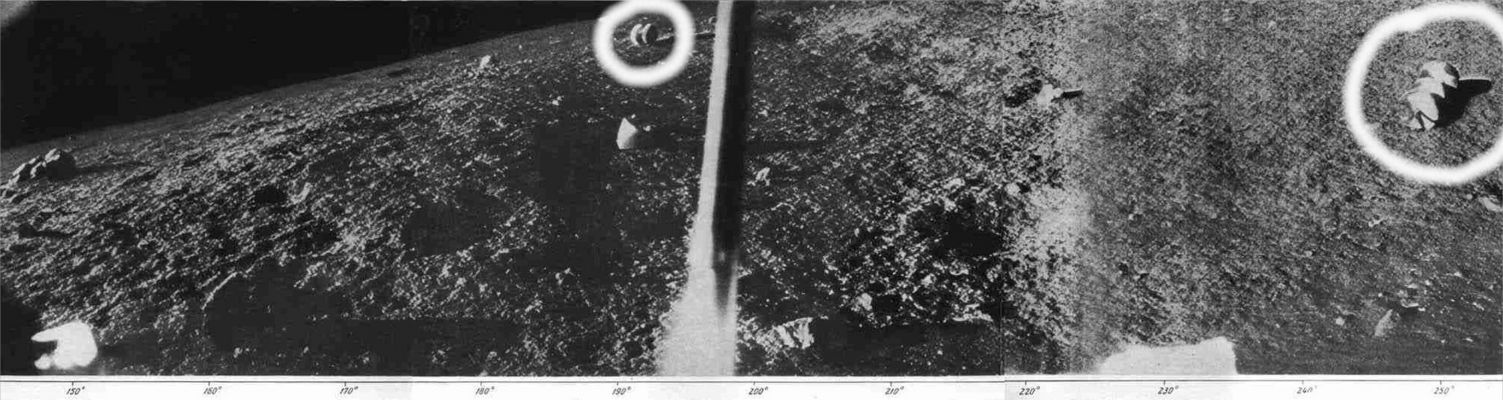 Lunik 13: Oceanus Procellarum (1)
Grazie all'Amico Fabio Italiano (alias "OldGrey"), andiamo ancora una volta a gettare uno sguardo sul passato - diremmo ormai remoto... - dell'esplorazione Lunare e, nel contempo, riusciamo a trovare degli interessantissimi argomenti di discussione su un paio di (presunte) Anomalìe di Superficie. 

Siamo nel 1966, quando la Sonda "Luna 13" viene inviata verso la Luna, per un "soft landing" nell'Oceano delle Tempeste (Oceanus Procellarum). In questa immagine ("spezzata", a causa delle sue cospicue dimensioni, in 3 frammenti) possiamo trovare 2 elementi anomali che caratterizzano i dintorni della Sonda e che sono già ben visibili nel frame n. 1.

Si tratta di boulders? Si tratta di "manufatti"? Sono illusioni ottiche? O forse si tratta di due pezzi della Sonda la quale, probabilmente, non è allunata esattamente "con leggerezza"?

Andiamo a vedere...


Parole chiave: Lunar Surface - Controversial Frames