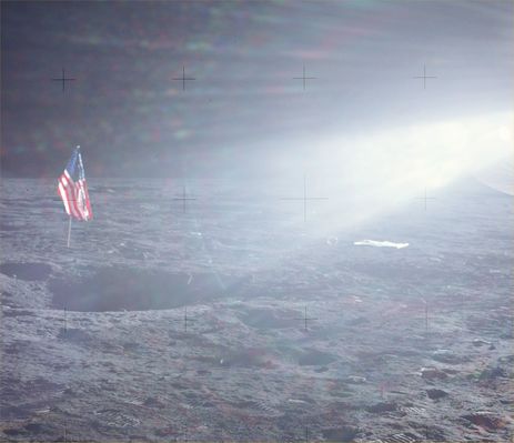 AS 12-46-6738 - The Flag's shining in the light (HR)
Una "classica" (ma molto bella, a nostro parere) "Postcard from the Moon" e nulla più.
Parole chiave: Postcards from the Moon