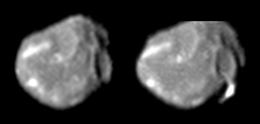 A white streak on Amalthea
...spazio interstellare, nè per essere attratti ed ingurgitati definitivamente da Giove, come è invece accaduto alla Cometa Shoemaker-Levy. Molti Scienziati non escludono neppure l'ipotesi che possa trattarsi di frammenti di una Luna Gioviana disintegratasi (magari a seguito di una collisione) qualche milione di anni fa. La verità, come sempre, non sarà facile da trovarsi...
Parole chiave: Jupiter's moons - Amalthea