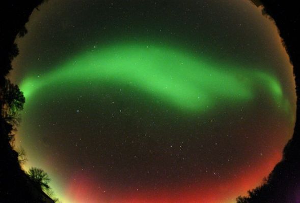 Coronal Aurora near Warrensbourg - Missouri (USA)
In relazione a quanto detto e scritto solo pochi giorni fa, ecco una nuova Aurora la quale, oltre ad essere stata particolarmente intensa (come potete ben vedere), è accaduta ad un latitudine che di Polare o presso-Polare non ha proprio nulla. La NASA dice che è un fenomeno inusuale ma "normale", vista l'attività solare di questi giorni. Permetteteci, a questo riguardo, una battuta: è proprio il fatto che sia la NASA a dire di non preoccuparci che ci fa preoccupare... EccoVi il commento originale da "NASA - Picture of the Day" del giorno 12.11.2004: "(...) Amazing! Unbelievable!, The best I've ever seen! ... They aren't talking about a movie, though. Instead, even casual sky critics are remarking on November's stunning auroral displays, visible with surprising intensities well beyond the confines of high latitudes where auroral activity is normally observed (...)".  Vedete?!? Entusiasmo, eccitazione, linguaggio più da show che da Scienza e dintorni: è il nuovo corso della NASA...
Parole chiave: Aurora Borealis