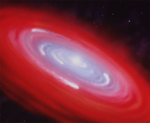 Beta Pictoris
"...Roman Virgil, thou that singest
Ilion's lofty temples robed in fire,
Ilion falling, Rome arising,
Wars, and filial faith, and Dido's pyre..."

Alfred, Lord Tennyson (1809-1892) - "To Virgil" (1882)
Parole chiave: Artistic Visions of the Universe