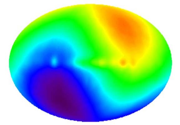 The "Cosmic Microwave Background Radiation" - CMBR
Siamo seduti, davanti al nostro pc, ma siamo fermi? Certamente no, poichè la Terra non è affatto ferma: essa si muove, ruotando su se stessa e percorrendo la sua orbita attorno al Sole. Il Sole, a sua volta, orbita intorno al centro della Via Lattea la quale non è ferma! Essa infatti si muove insieme al cd. "Gruppo Locale" il quale, compatto, si sta dirigendo verso il Grande Ammasso della Vergine (Virgo Galaxy Cluster). La Mappa che Vi presentiamo - e che rappresenta la diffusione della Cosmic Microwave Background Radiation (o Radiazione di Fondo tout-court - RF) nell'intero cielo - ci dimostra, inter alia, che anche la RF si "muove" (ma attenti: la RF NON proviene da una direzione precisa del cosmo!) e che, muovendosi, si raffredda ("...radiation in the Earth's direction of motion appears blueshifted and hence hotter, while radiation on the opposite side of the sky is redshifted and colder..."). 
Ed ora la domanda, inevitabile: premesso che ci muoviamo, DOVE stiamo andando?!
Parole chiave: Graphs and Spectra