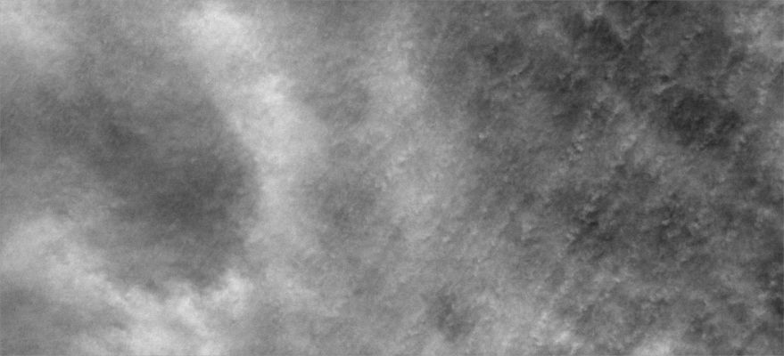 Thick Clouds over the South Pole (Original NASA/MGS/MSSS b/w Frame)
These clouds occurred near the South Polar Cap at the end of Southern Summer. 

Image information: VIS instrument;
Latitude: - 80,3° North;
Longitude: 84,9° East; 
Resolution: 17 meter/pixel. 


Parole chiave: Mars from orbit - Clouds