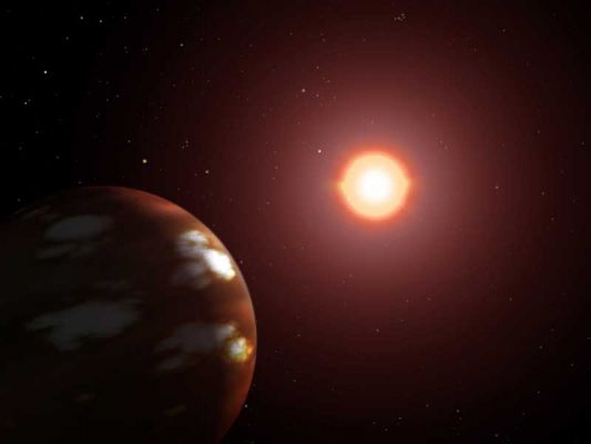 A new planet orbiting "Gliese 436"
A 30 Anni Luce di distanza da noi, nella Costellazione del Leone, si trova questa piccola stella (di dimensioni pari a circa 4/10mi del nostro Sole) chiamata Gliese 436; a circa 4.100.000 Km da essa, orbita un pianeta di massa simile a quella di Nettuno. Non sappiamo ancora nulla di questo oggetto, ma una cosa l'abbiamo (probabilmente) capita: la Terra è tutt'altro che un fenomeno raro (o unico) dell'Universo. Siamo solo una particella di un organismo infinito. Che sia giunta la fine dell'antropocentrismo?
Parole chiave: Artistic views of the Universe