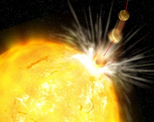 Star HD 92843
"...Orbita, dopo orbita, dopo orbita, eroderò tutto lo spazio che ci divide. Attenderò il tempo necessario: secoli, forse millenni o, probabilmente, ere sopra ere. Ma non avrò fretta. Vi vedrò passare e ripassare, ogni volta sempre più vicini; vi consumerò ogni risorsa ed ogni difesa ed infine, quando il vostro stesso volto sarà simile al mio, vi condurrò nell'eterna fornace, divorandovi..."

(HD 92843)
Parole chiave: Artistic views of the Universe