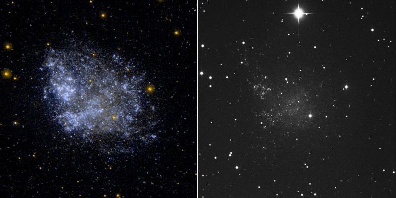 IC 1613 - Irregular Dwarf Galaxy
"Irony: a mode of speech of which the meaning is contrary to the words"

Samuel Johnson (1709 - 1784) - "A Dictionary of the English Language" (1755)
Parole chiave: From Space Images