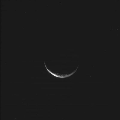 Japetus' "smile"...
Original caption:"N00043118.jpg was taken on November 16, 2005 and received on Earth November 17, 2005. The camera was pointing toward IAPETUS at approximately 806.360 kilometers away, and the image was taken using the CL1 and IR1 filters".
Parole chiave: Saturn's Moons - Japetus