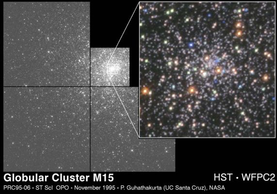 M 15 - Globular Star Cluster
"...Omnes, si ad originem primam revocantur, a coelis sunt..."

(Seneca)

"...Tutti noi, se ci riportiamo alla prima origine, veniamo dai Cieli..."
