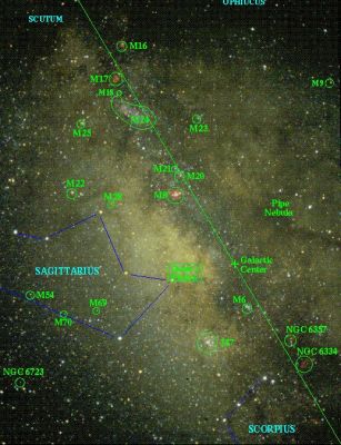 M 18 and many other Objects towards the Center of the Galaxy
"...Bonum summum quo tendimus omnes..."

(Lucrezio)

"...Ciò a cui tutti tendiamo è (deve essere) il Bene Supremo..."
Parole chiave: From Earth Images