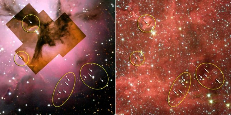 M 20 - The "Trifid Nebula" - HST and SST
"...Iustitia sine prudentia multum poterit: sine iustitia, nihil prudentia valebit..."

(Cicerone)

"...La Giustizia che difetti di prudenza può fare (comunque) molto: (ma) senza la Giustizia la prudenza non serve a nulla..."
Parole chiave: Hubble Images + Spitzer Space Telescope