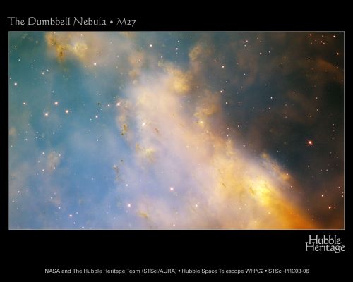 M 27 - Deep inside the "Dumbbell Nebula" - HST
"...Tu pensi, poi dici e, infine, ricordi. Esisti perchè esiste la tua esperienza che vive attraverso la tua memoria. 
Ma, a ben guardare, sei tu ad avere questa Memoria o, in fondo, è questa "Memoria" ad avere te?..."

P.C. Floegers - "Conversations"
Parole chiave: Hubble Images