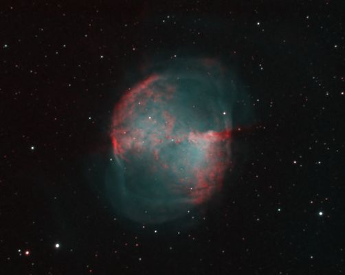 M 27 - The "Dumbbell Nebula"
"...Le uniche e sole bestie che, a quanto vedo, infestano questo pianeta, camminano su due zampe..."

P.C. Floegers - "Conversations"
Parole chiave: Amatorial Pictures