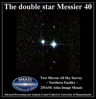 M 40 - Double Star System in Ursa Major
"...Ascolta, non bisogna mentire e mentirsi fino a questo punto: dire che siamo tutti quanti uguali e dire altresì che siamo tutti quanti ugualmente importanti (ma davanti a 'Chi' o a 'Che Cosa', mi chiedo?) è una menzogna.

La Verità è molto più cruda.

La Verità è che gli uomini - TUTTI gli uomini - sono diversi e, nella loro diversità, hanno un diverso 'Valore'. Perciò io ti dico che l'unica uguaglianza di cui ha senso parlare attiene la Dignità Teorica dell'Essere Umano.

Teoricamente, infatti, tutti gli Uomini hanno pari Dignità e Valore.

Di fatto, tuttavia, sostenere una simile teoria vuol dire avere una visione pigramente - e, purtroppo, totalmente - distorta della Realtà..."

P.C. Floegers - "Conversations"
Parole chiave: From Earth Images