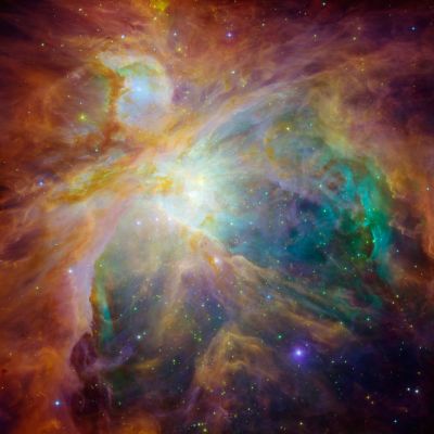 M 42 - The "Great Nebula" of Orion in Super Definition
"...You may tell the next generation that this is God, our God, forever and ever..."

- Psalm 48:13-14
Parole chiave: From Space Images - Spitzer Space Telescope