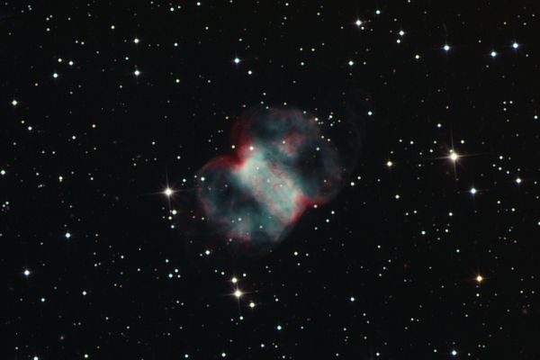 M 76 - The "Little Dumbbell Nebula"
"...Multos timere debet quem multi timent..."

(P. Siro)

"...Chi da molti è temuto, molti deve temere..." 
Parole chiave: From Earth Pictures - Amatorial Pictures