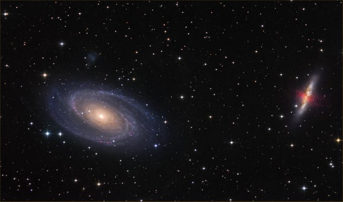 M 81 & M 82 - Spiral Galaxies
"...Molto spesso le Religioni, che di norma dovrebbero inchiodare l’individuo a responsabilità non contrattabili con la sua coscienza, prevedono sanatorie e condoni che lasciano ampio margine di redenzione anche all'anima più nera qualora, questa, sentendo avvicinarsi l'ora della chiamata in giudizio si decidesse per un opportuno quanto tempestivo ravvedimento... 
Si potrebbe dire che, in fondo, certi adattamenti normativi che alcuni Governi adottano nei confronti dei Cittadini meno morigerati, più che opportuni sono sacrosanti, essendo ispirati e perfettamente accordati a quanto le stesse leggi di Dio suggeriscono e prevedono. Chissà quale strana idea di giustizia ispirò gli egizi quando, al cospetto del Dio,  guai a quell'uomo il cui cuore fosse stato più pesante di una piuma.

Giuseppe Spina - "Il Passato"
Parole chiave: From Earth Images - Amatorial Images