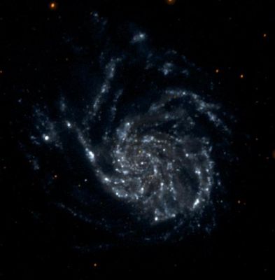 M 101 - Irregular Galaxy
"...Lungo le curve segnate dal moto dei pianeti, si possono distinguere i passaggi delle nostre diverse Vite. Qualcuna vissuta mangiando foglie e bacche selvatiche, insieme alla scimmie dei boschi; qualche altra camminando nel deserto, in compagnia di Assiri e Babilonesi e, forse, altre ancora in Evi più prossimi alle Stelle. 
Ed io mi chiedo: come sarà la prossima?!?..."

P.C. Floegers - "Conversations"
Parole chiave: From Space Images