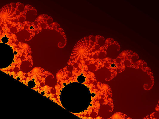 The "Mandelbrot Set"
A fractal is a geometric object which is rough or irregular on all scales of length, and so which appears to be 'broken up' in a radical way. Some of the best examples can be divided into parts, each of which is similar to the original object. Fractals are said to possess infinite detail and some of them have a self-similar structure that occurs at different levels of magnification. In many cases, a fractal can be generated by a repeating pattern, in a typically recursive or iterative process. The term fractal was coined in 1975 by Benoît Mandelbrot, from the Latin fractus or "broken". Before Mandelbrot coined his term, the common name for such structures (the Koch snowflake, for example) was "Monster Curve". 
Fractals of many kinds were originally studied as mathematical objects and Fractal Geometry is the branch of mathematics which studies the properties and behaviour of fractals. It describes many situations which cannot be explained easily by classical geometry, and has often been applied in science, technology, and computer-generated art. The conceptual roots of fractals can be traced to attempts to measure the size of objects for which traditional definitions based on Euclidean geometry or calculus fail.
Parole chiave: The Universe Inside