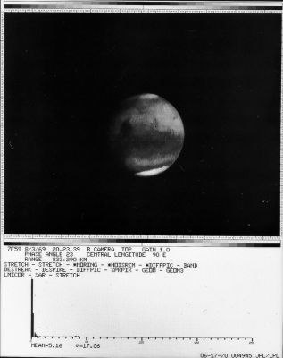 Mars from Mariner 7: approaching Mars (5)
nessun commento
Parole chiave: Mars from Space