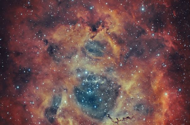 NGC 2237 - The "Rosette Nebula", and Globular Star Cluster NGC 2244
“And we shall walk, when we will meet again,
Then we shall talk, all alone and, maybe,
Hand in hand…
In the old town's park
Too, maybe, little
Surely too cold and lost and dark

And yet so ours
And yet so fine
And yet so friend
Dear friend of mine ...

So we shall walk and you will hold me again,
Then we shall talk, all alone and, maybe,
Hand in hand…
Along our old town's school
Too, maybe, empty
Surely too grey and lost and cool

And yet so ours
And yet so fine
And yet so friend
Dear friend of mine ...

And I'll be kissing you
Right on your hair and on your heart of snow…
And I'll be swearing, too,
My always ageless and everlasting Love…

And you shall listen
And then you'll swear to me,
The whole your Life
Or what remains to be…

As if nothing had ever happened
As if nothing had ever changed
As if we never left
As if this Time, itself,
My time and yours, and everybody's one
Had never passed away, 
And never gone...

And then, we shall walk again,
All alone and, maybe, hand in hand…
Along our memories,
So clear and still and bright
So long as long are shadows,
So long as long are Winter's night…

And yet so ours
And yet so fine
And yet so friend
Dear friend of mine ...”


P.C. Floegers - "Poesie"
Parole chiave: From Space Images - Hubble Space Telescope