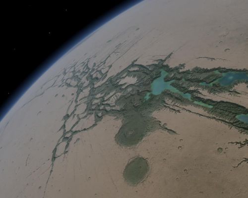 Lakes and Forests of Noctis Labyrinthus
nessun commento
Parole chiave: Martian Fantasies