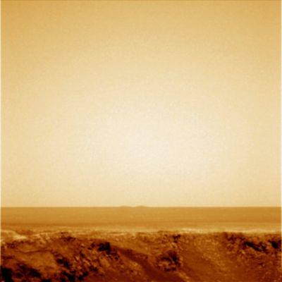 The "Twin-Peaks" of Meridiani Planum during a foggy Sol (1 - context image)
nessun commento
Parole chiave: Mars Panorama - Meridiani Planum - Far Distant Peaks