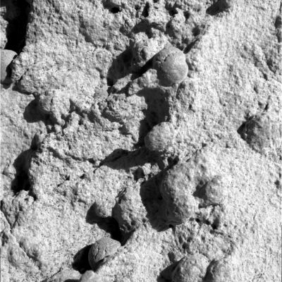 Little "spheres" inside a stone? - Sol 241
Usando una speciale fotocamera, i Rover Spirit ed Opportunity, come saprete, ci offrono da mesi delle vedute ultra-ravvicinate relative a dettagli (quasi) "microscopici" delle sabbie e/o delle rocce Marziane. Non abbiamo mai prestato particolare attenzione a questo tipo di immagini per due ordini di motivi: 1) perchè questi frames sono (in teoria) destinati ad evidenziare (anche ed inter alia) la presenza di forme di vita a livello fossile ma, in pratica, non fanno altro che portare alla luce dei dettagli "curiosi" i quali, in difetto di occhi molto esperti in micro-biologia (che noi non abbiamo), restano del tutto indefinibili; 2) la NASA, di fatto, non fornisce (quasi) mai gli elementi circostanziali di riferimento all'immagine (per es.: la distanza della camera dall'oggetto; le dimensioni - in cm o mm - del dettaglio etc.). E' del tutto ovvio che in difetto di tali elementi, ogni ipotesi - anche la più assurda... - diventa plausibile. 
Parole chiave: Micro-Mars