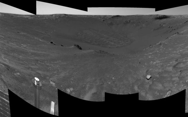 Burns Cliff - 360� panorama (1) - Sol 285
nessun commento
Parole chiave: Endurance Crater - Unusual inner features