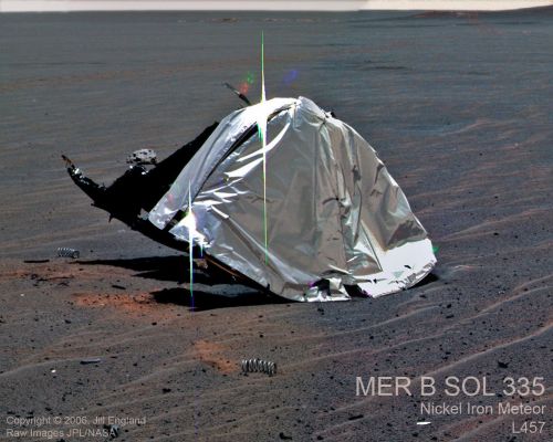 Opportunity's "Back-shell" - Sol 335 (natural colors; elab. by Jill England)
nessun commento
Parole chiave: Back-shell