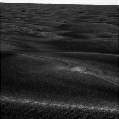 A boundless sea of dunes...On the way to Erebus (2) - Sol 512
Le immagini recentissimamente ricevute sembrano suggerire (in maniera quanto mai netta) che il terreno che separa Opportunity dalle sue prossime destinazioni è, a ben vedere, semi-invalicabile: le dune (i Side-Winders) appaiono, infatti, decisamente alte e massicce!
Sulla loro consistenza, come ovvio, non possiamo pronunciarci in modo nè decisivo, nè autorevole, ma se le informazioni fornite dalla NASA sono affidabili, allora tutte (o quasi tutte) le dune che dividono Opportunity da Erebus, proprio perchè più alte di quelle sino ad oggi incontrate e superate e proprio perchè estremamente soffici, costituiranno una costante trappola sabbiosa dalla quale sinceramente non vediamo come il Rover possa farla franca.

Insomma: se i dati forniti dalla NASA sono accurati e se le immagini che stiamo ricevendo sono reali, sarà molto difficile per il Rover riuscire ad avanzare senza finire con l'insabbiarsi ancora una volta!
Parole chiave: Mars dunes - Side Winders