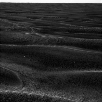 A boundless sea of dunes...On the way to Erebus (3) - Sol 512
Per concludere, il concetto che stiamo cercando di esprimere è - sebbene discutibile - davvero molto semplice: se la NASA è in buona fede ed quindi fornito al Pubblico delle informazioni che si possono ritenere come sostanzialmente corrette, allora per Opportunity il viaggio è destinato a finire piuttosto presto e senza raggiungere Erebus.
Il viaggio è destinato a finire perchè la morfologia del deserto di Meridiani, da qualche tempo a questa parte, è cambiata: le dune che il Rover sta incontrando (e che ci fa vedere quotidianamente) sono più alte e più fitte di quelle incontrate sino ad ora e sono comunque molto soffici.

Il Rover, a meno che non 'voli', non può attraversarle indenne e non le può attraversare perchè, avendo provato con una 'dunetta' non troppo dissimile da quelle già attraversate in passato, ma appena più grande, si è subito insabbiato.
Parole chiave: Mars dunes - Side Winders