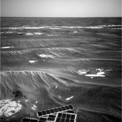 The surroundings of Erebus Crater (3) - Sol 578
nessun commento
Parole chiave: Mars Panorama - Martian Paving & Side Winders