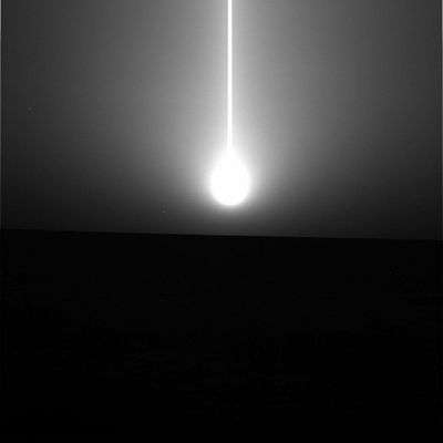 Sunset on Erebus - Sol 617
Original caption:"Left Nav-Cam Non-linearized Full frame EDR acquired on Sol 617 of Opportunity's mission to Meridiani Planum at approx. 17:41:47 MLT".
Parole chiave: Martian Sunset